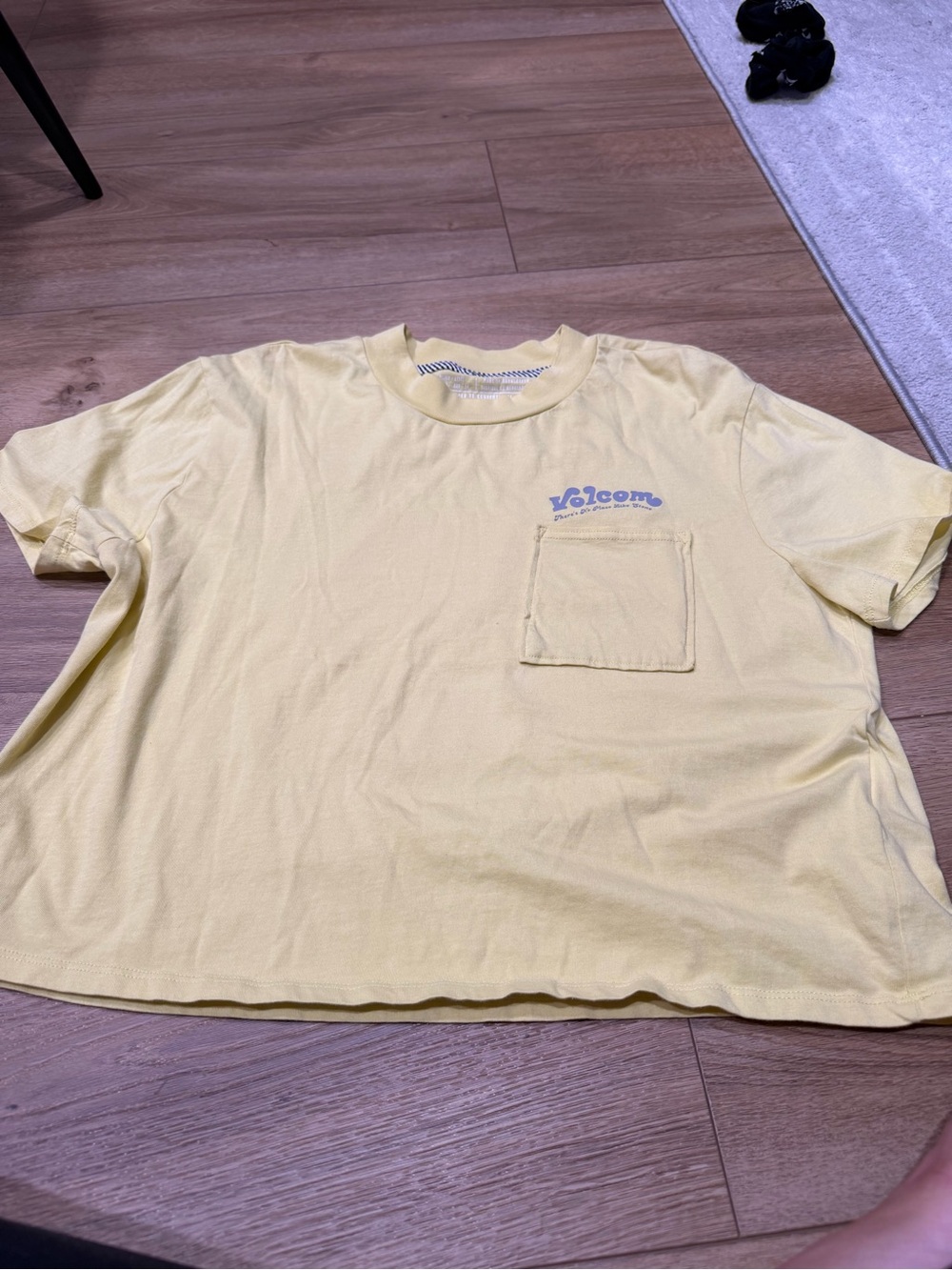 Volcom Yellow Pocket Tee